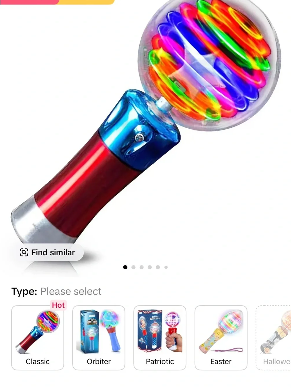Light Up Magic Ball Wand